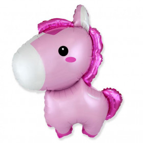 Balons forma Horse pink,61cm B901857RS