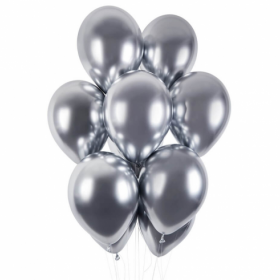 Balons Mirror Sudraba 12"