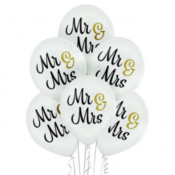 Balons Mr&Mrs 12"