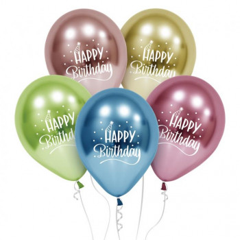 Balons Happy Birthday 12" GZ-HBP5