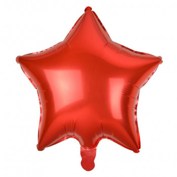 Balons forma Star, 18" Red 