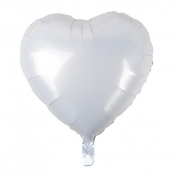 Balons forma Heart, 18" White HS-S18RZ