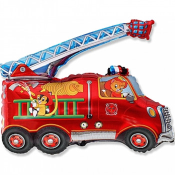 Balons forma Firetruck, 61cm