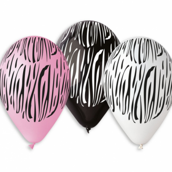 Balons Zebra 12"